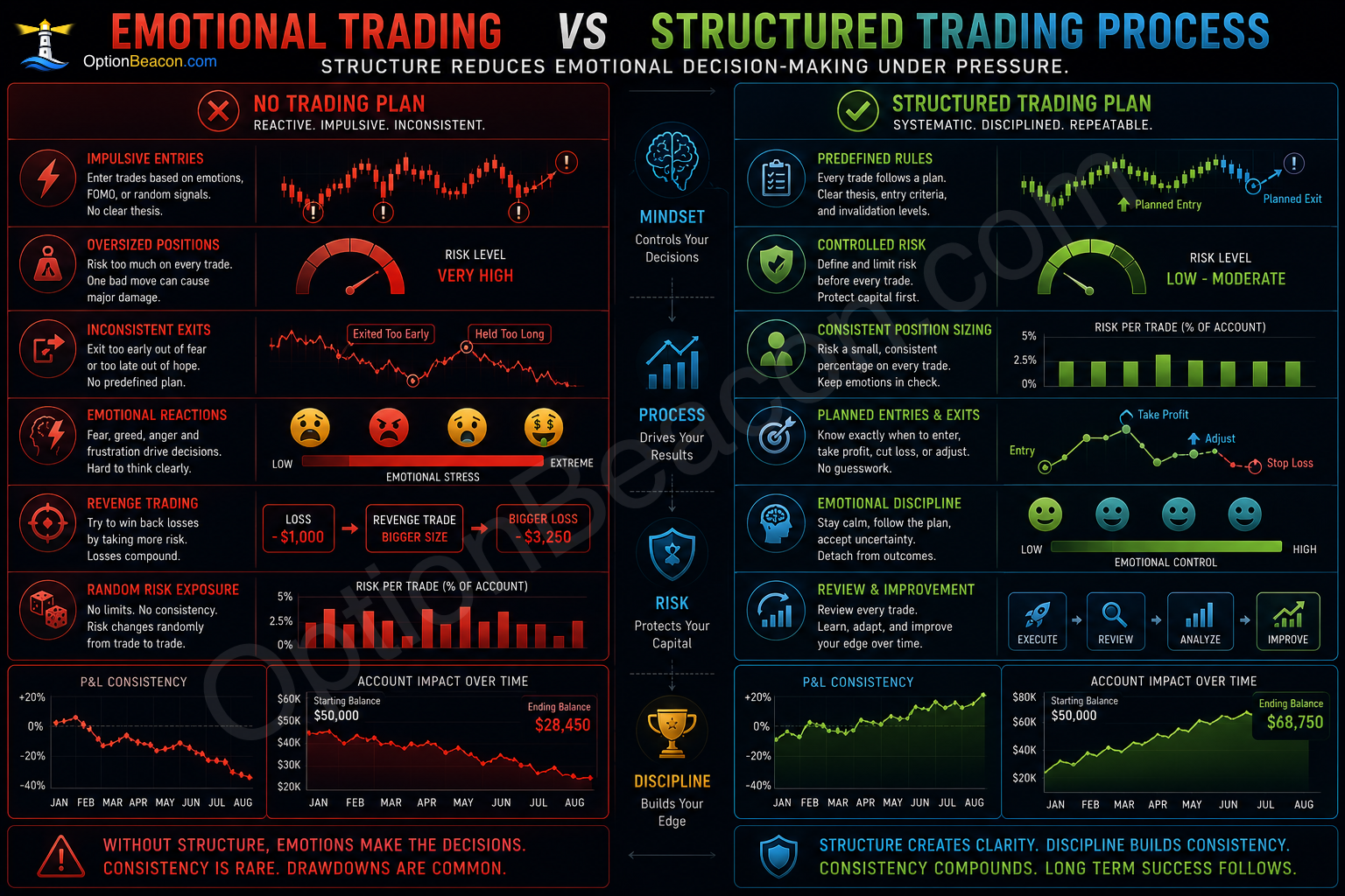 Emotional Trading vs Structured Trading Process