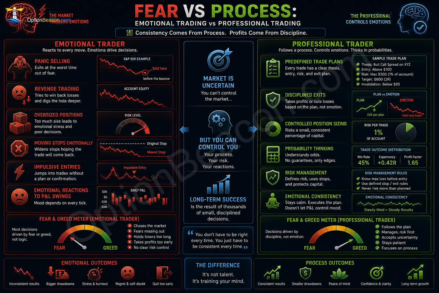 Fear vs Process: Emotional Trading vs Professional Trading